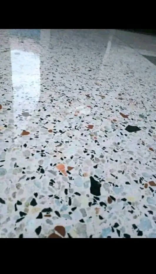 terrazzo floor installation